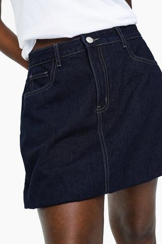 Denim Bubble Skirt