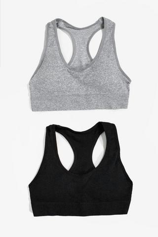 2 Pack Crop Bras