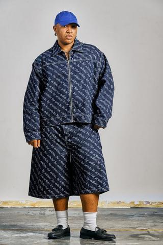 Artclub and Friends Burnout Laser Print Jorts