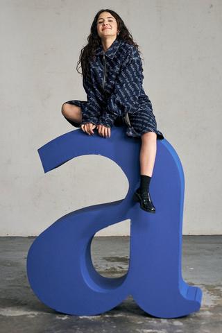 Artclub and Friends Burnout Laser Print Denim Jacket