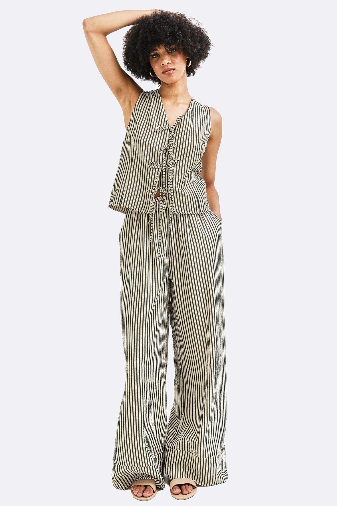パンツ DONNA STRIPED PANTS Bibiy. 01_104723094_SI_11