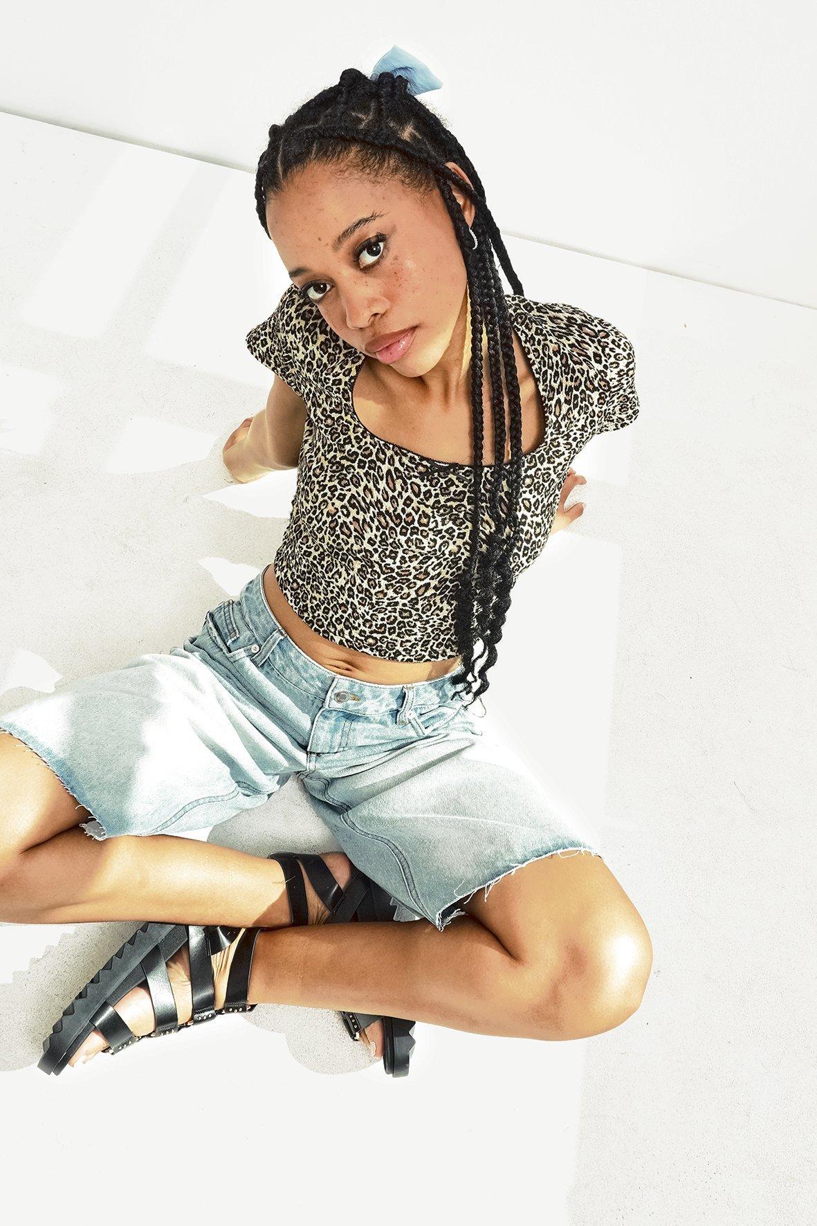 Liza Leopard Print Top