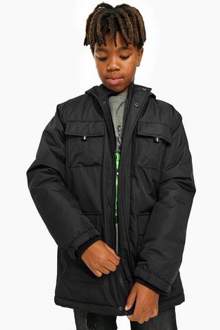 Hooded Puffer Parka Jacket