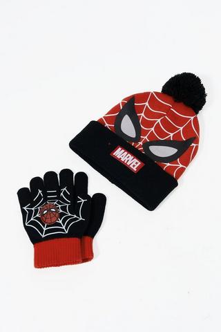 Spiderman Beanie And Gloves Set