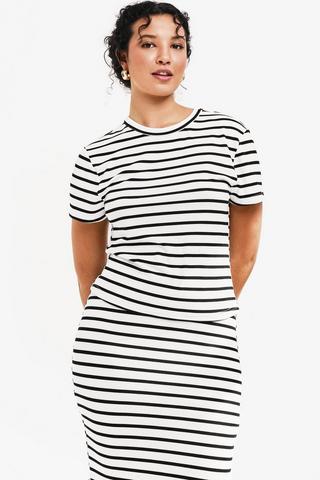 Stripe Fitted Top