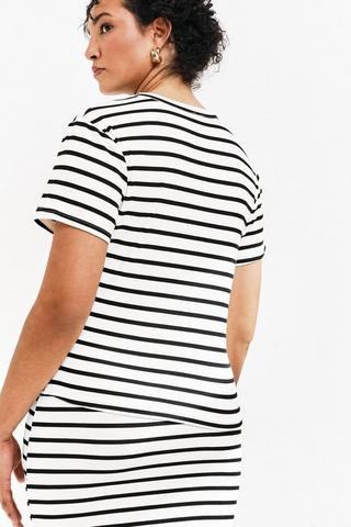Stripe Fitted Top