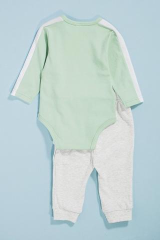 Colourblock Body Vest And Joggers Set
