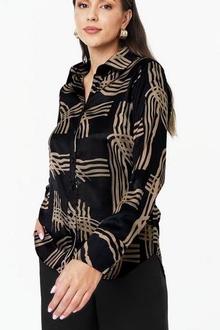 Slouchy Satin Shirt