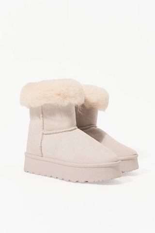 Faux Fur Ankle Boot