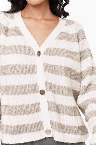Stripe Knit Cardigan