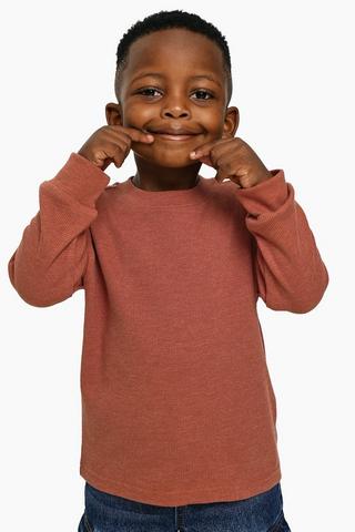 Textured Long Sleeve T-Shirt