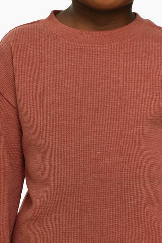 Textured Long Sleeve T-Shirt