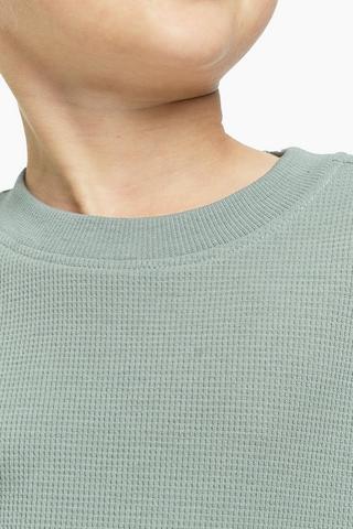 Textured Long Sleeve T-Shirt