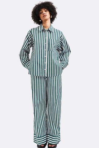 Stripe Wide Leg Pants