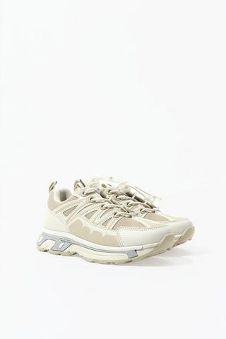 Colourblock Lace-Up Trainer