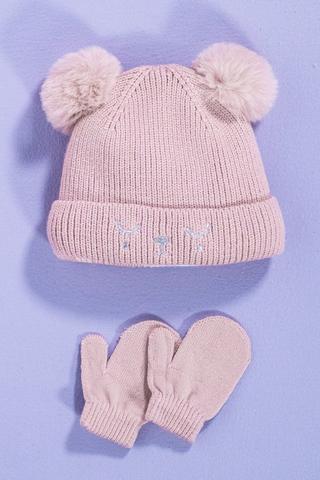 Beanie And Mittens Set