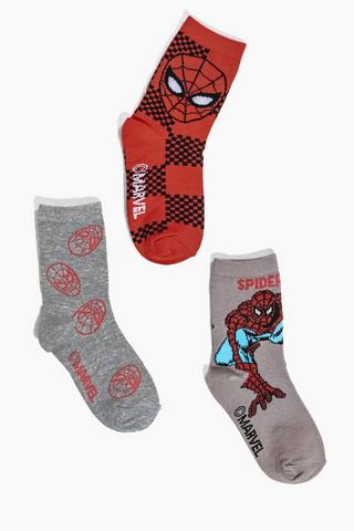 Spiderman 3 Pack Socks