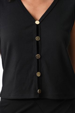 Button Down Tank Top