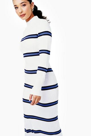 Stripe Knit Bodycon Dress