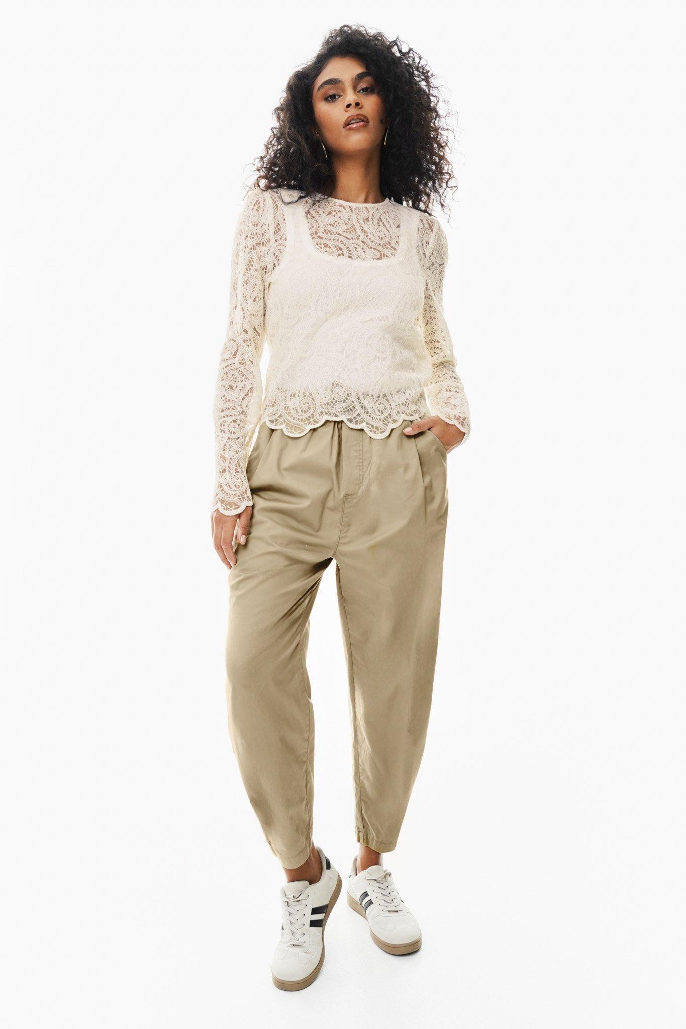Print Barrel Pant