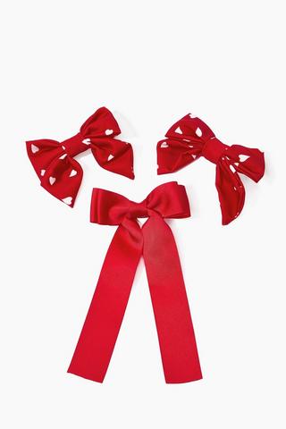 Bow Hair Accessory Set