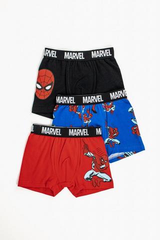 3 Pack Spiderman Trunks