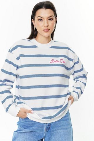 Stripe Sweat Top