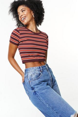 Stripe Fitted T-Shirt