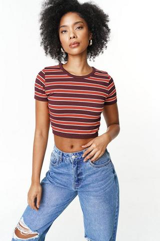 Stripe Fitted T-Shirt