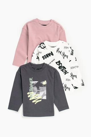 3 Pack Long Sleeve T-Shirts