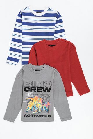 3 Pack Long Sleeve T-Shirts