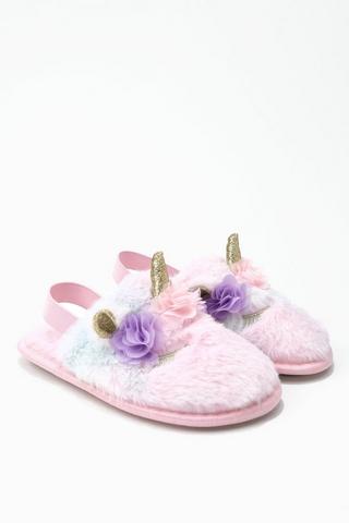 Unicorn Ankle Strap Slipper