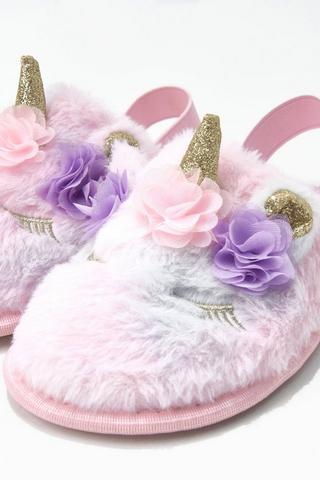 Unicorn Ankle Strap Slipper