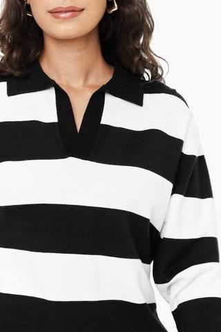 Stripe Collar Knit