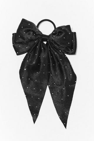 Diamante Bow Hair Elastic