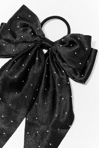 Diamante Bow Hair Elastic