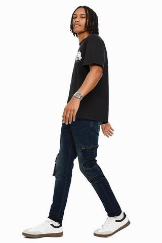 Skinny Cargo Denim