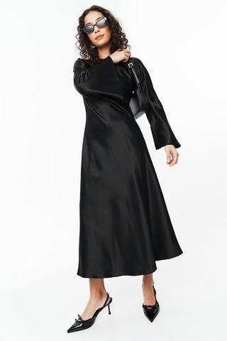Satin Column Dress
