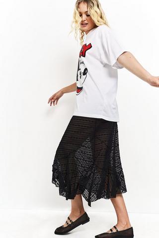 Asymmetrical Lace Skirt