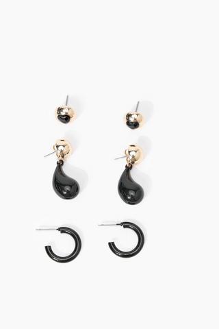 3 Pack Stud Earrings