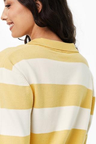Stripe Collar Knit