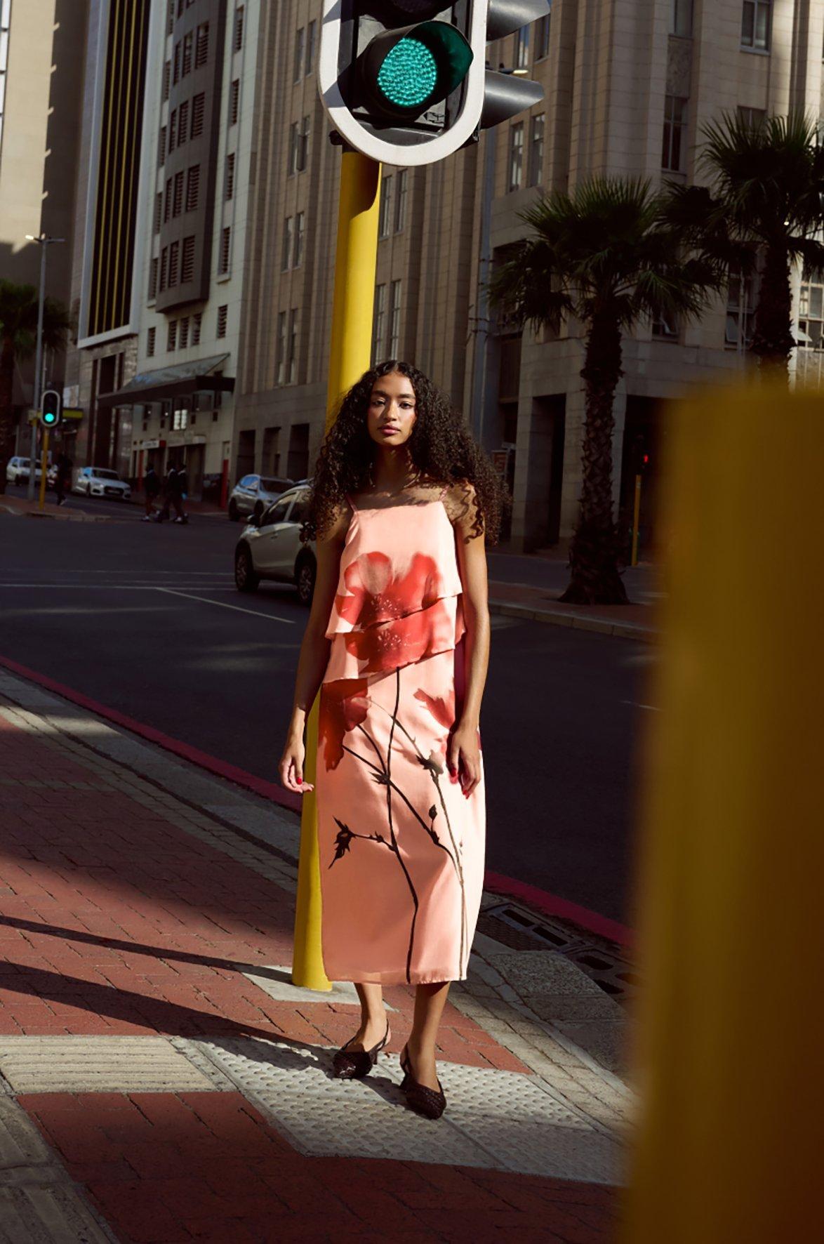 Tiered Column Dress