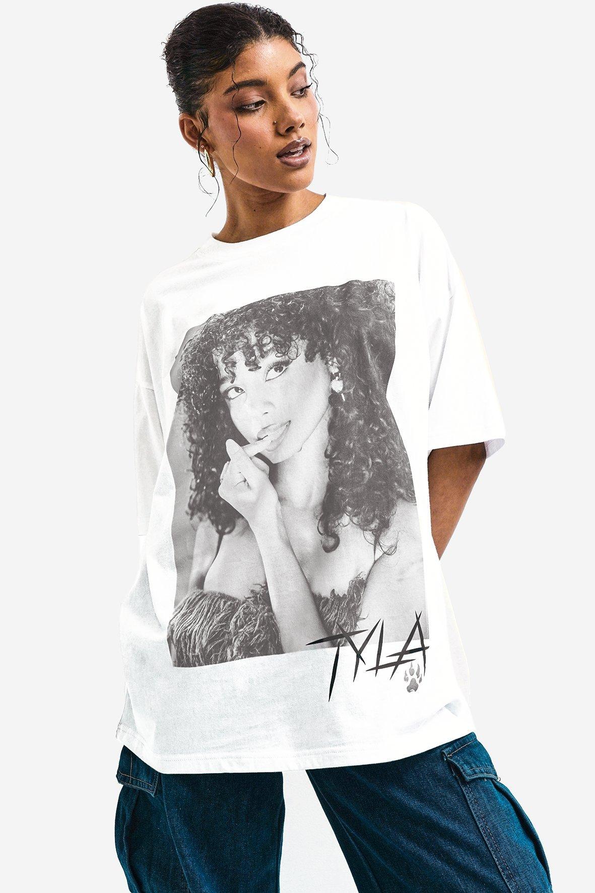 ミュージシャン Tyla Angel Tee White XX-LARGE ミュージシャン Tyla Angel Tee White XX-LARGE Tyla Oversized T-Shirt