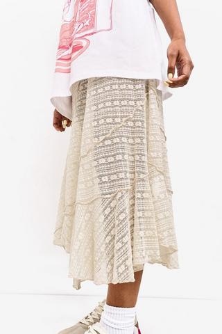 Asymmetrical Lace Skirt