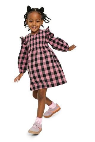 Check Fit And Flare Dress
