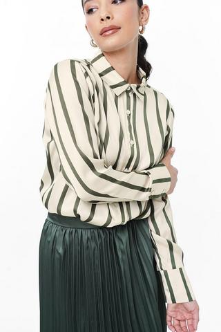 Slouchy Satin Shirt