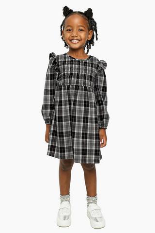 Check Fit And Flare Dress