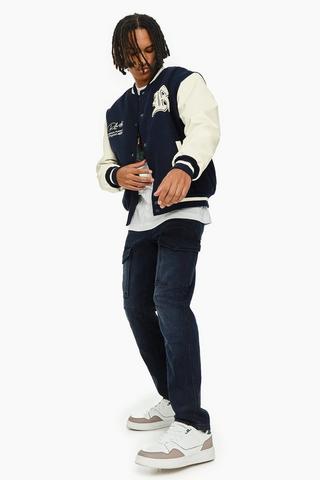 Slim Cargo Denim