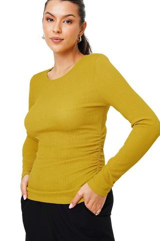 Fitted Crew Neck Top