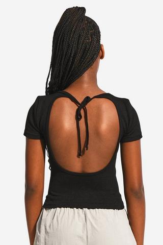 Seamless Open Back T-Shirt